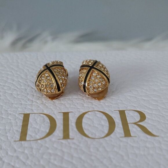 Christian Dior vintage earrings made in Germany EUC - Picture 7 of 10
